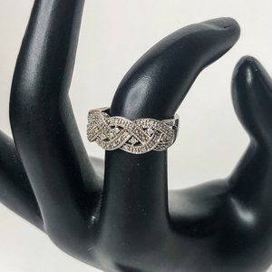 Diamond woven Ring Size 5
